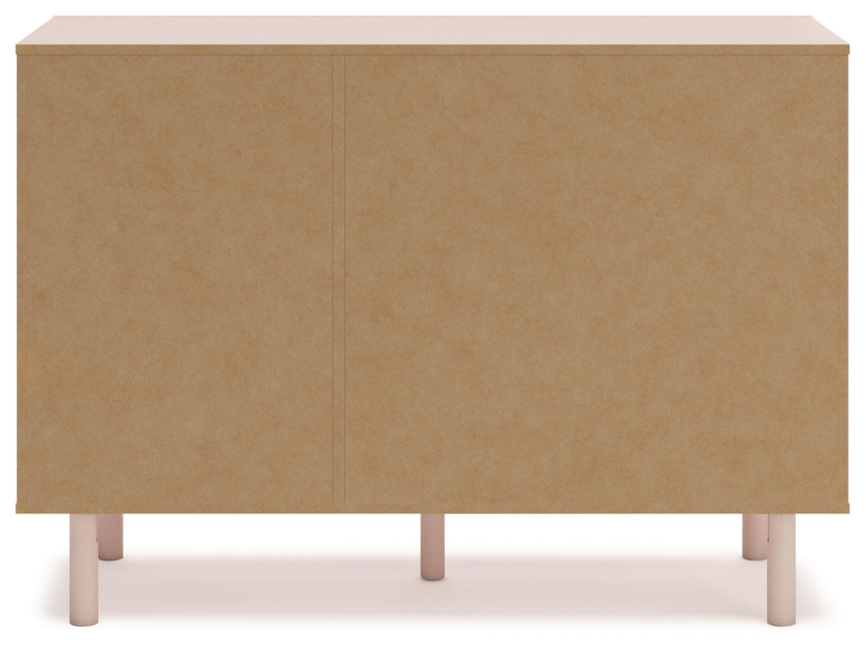Signature Design by Ashley Wistenpine Modern 6-Drawer Dresser with Safety Stop, Pink Signature Design by Ashley