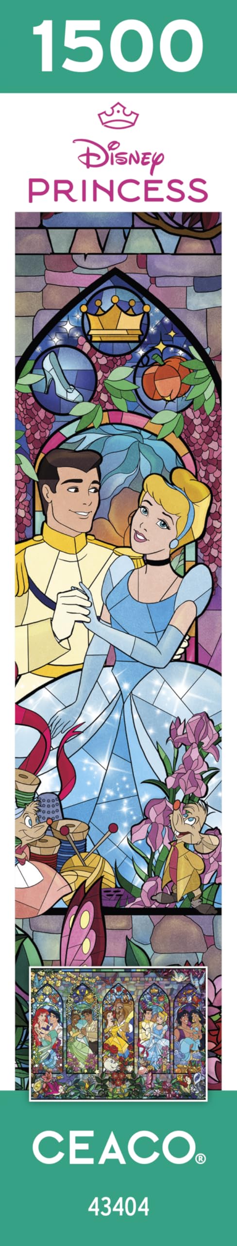 Ceaco - Disney - Princess Castle Royal Windows - 1500 Piece Jigsaw Puzzle Ceaco
