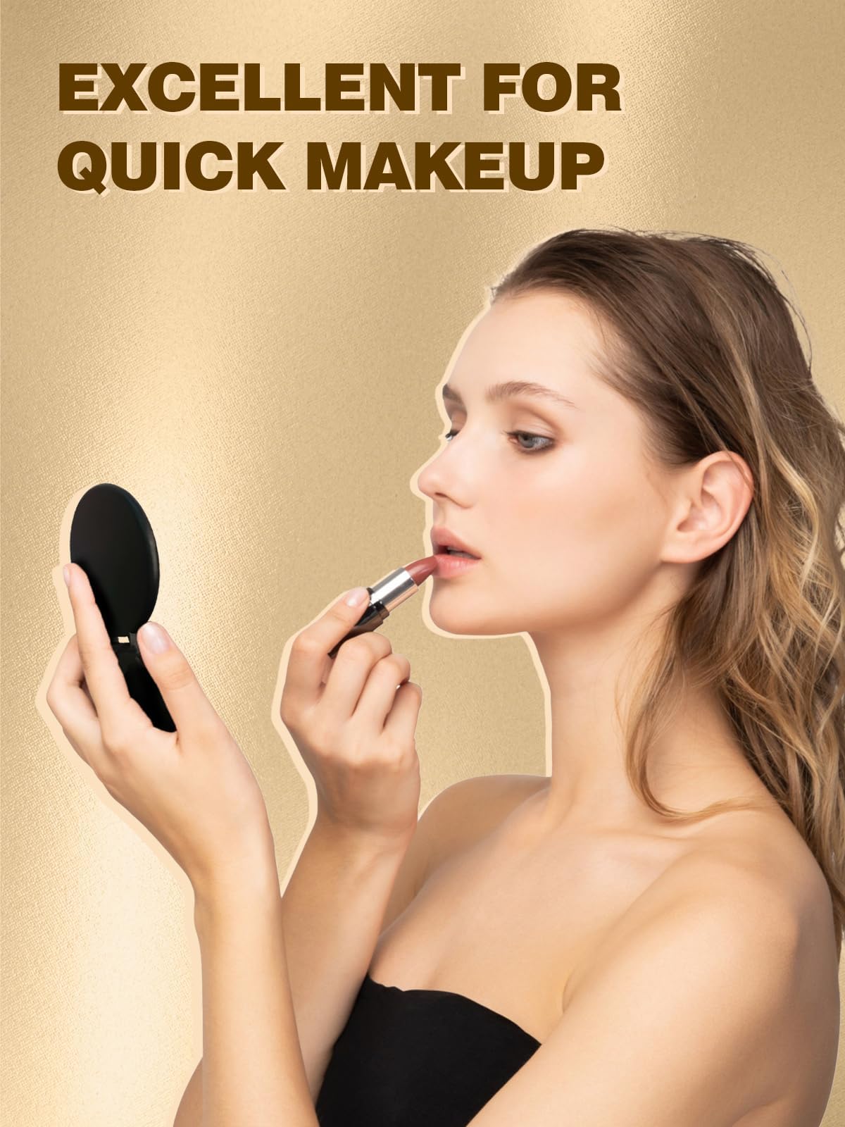 Qislee Compact Mirror Bulk, Round Makeup Bulk Compact Mirrors for Purse, Set of 36 (White) Qislee