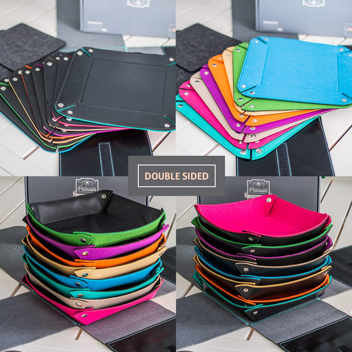 ByAllison Jigsaw Puzzle Sorting Trays 8 Pieces Stackable Large Trays ByAllison