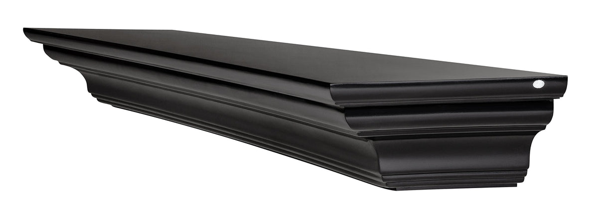 Pearl Mantels ARYB60618B Clean, Sophisticated Premium Grade A MDF Mantel Shelf, 60" L x 10" D x 5" H, Precision Black Paint, The Perfect Compliment to Your Hearth and Home Pearl Mantels