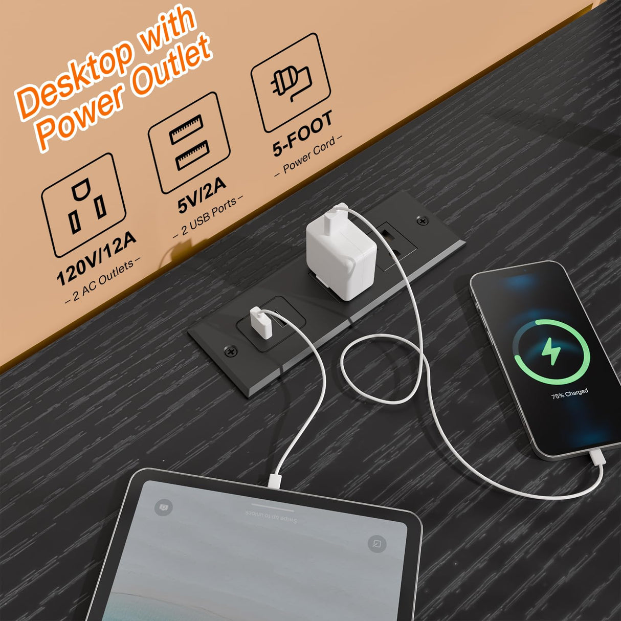 Fixwal Black Dresser for Bedroom with Power Outlets and LED Lights 11 Drawers Dresser with Side Pocket for Kids Bedroom, Fabric Chest of Drawers, for 60inch TV Long Dresser Storage Organizer Fixwal