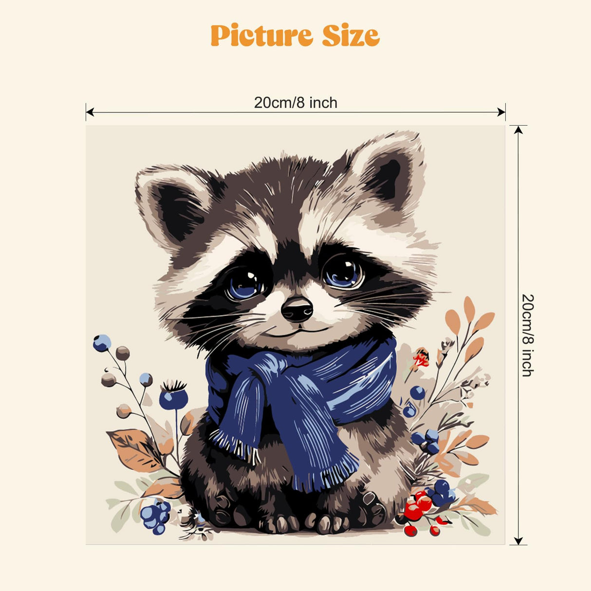 MXJSUA 4 Pack Cute Panda Owl Animals Paint by Numbers Kit with Framed Canvas for Ages 6-12 Kids, Paint by Numbers Kits for Children Beginners, Acrylic Oil Painting for Home Wall Decor Gift (8x8 inch) MXJSUA