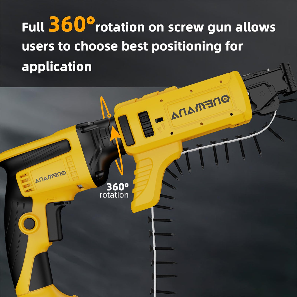 ONEMANA Collated Screw Gun Attachment, Suit For Dewalt DCF620 ONEMANA