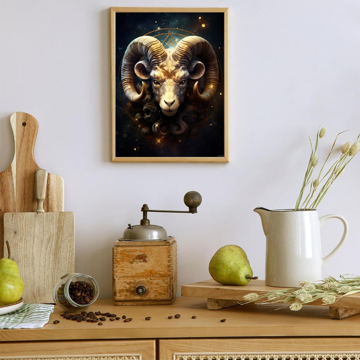 EATUKYIC DIY 5D Diamond Art Painting Kits for Adults Zodiac Capricorn Easy for Beginner Round Full Drill Pait by Diamond Art Cross Stitch Mosaic Gems Craft for Home Decoration Gift 30x40cm EATUKYIC