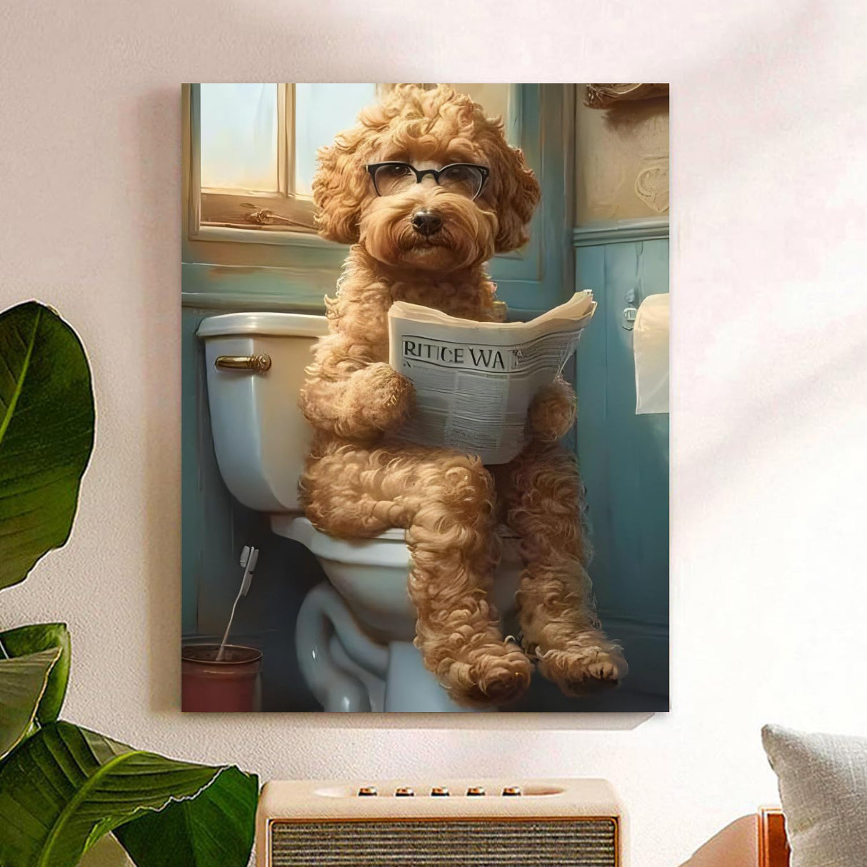 Reivworl Dog Paint by Numbers Kit for Adults, Dog Paint by Number Adult, Painting by Numbers for Gifts and Home Interior Decor 16x20 Inch Reivworl