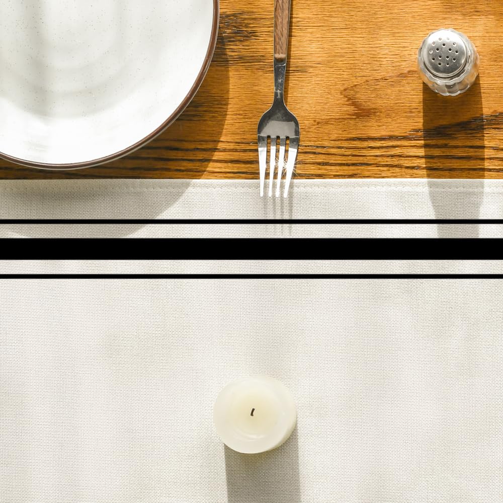Artoid Mode Black Simple French Stripe Table Runner, Seasonal Spring Summer Kitchen Dining Table Decoration for Home Party Decor 13x72 Inch Artoid Mode