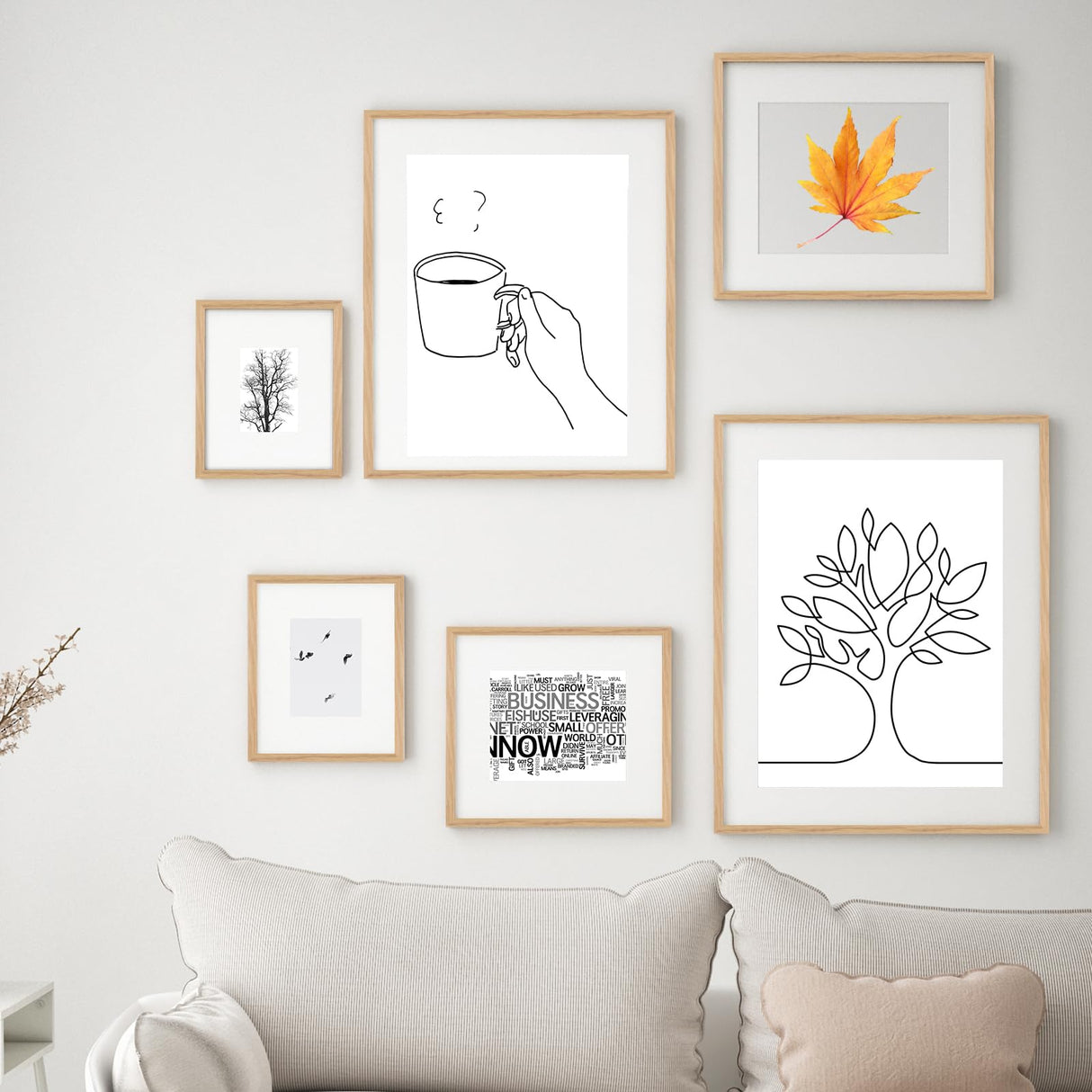 puthiac 11x14 Oak Wood Picture Frame - Minimalist 11x14 Frame Wood for Wall Art Decor, 11"x14" Natural Solid Wood Poster Frames for Wall Art Photo and Prints(3 Pack, Beige) puthiac