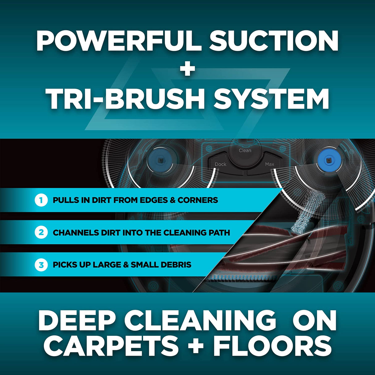 Shark AV753 ION Robotic Vacuum, Wi-Fi Connected, 120min Runtime, Compatible with Alexa, Multi-Surface Cleaning, Gray (Renewed) SHARK