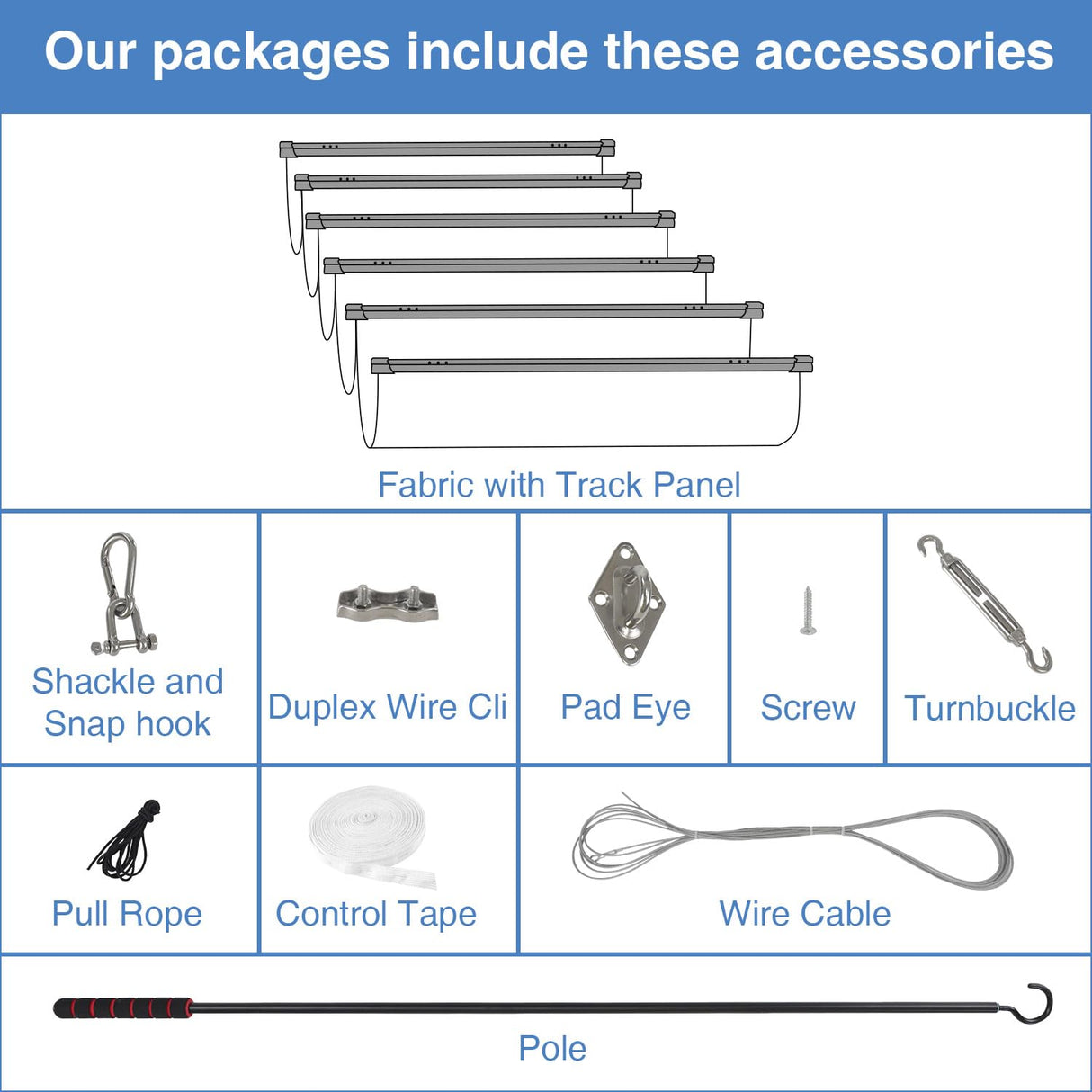 E&K Sunrise 4'Wx16'L Pergola Shade Cover Retractable Canopy Outdoor Wave Sun Shade for Patio Garden Backyard Deck Trellis (Beige) E&K