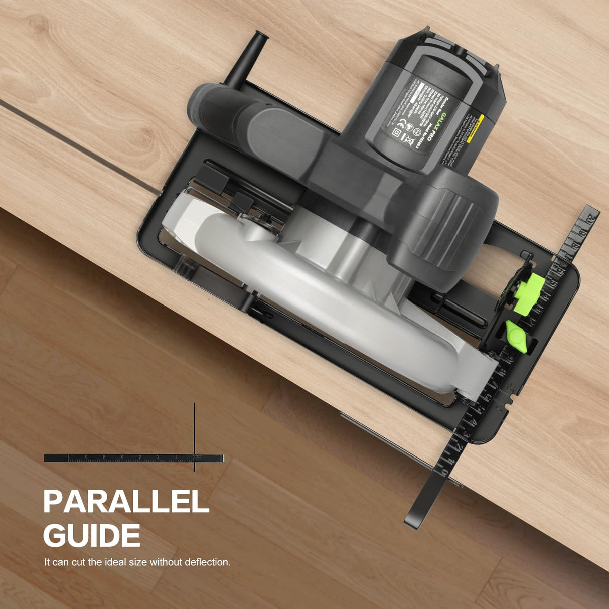 GALAX PRO 11 Amp Power Circular Saw, 6000RPM Corded Circular Saw with Adjustable Cutting Depth 2-7/16" (90°) to 1-13/16" (45°), 7-1/4 Inch Carpentry Saw Blade, Ideal for Wood, Plastic Cuts GALAX PRO