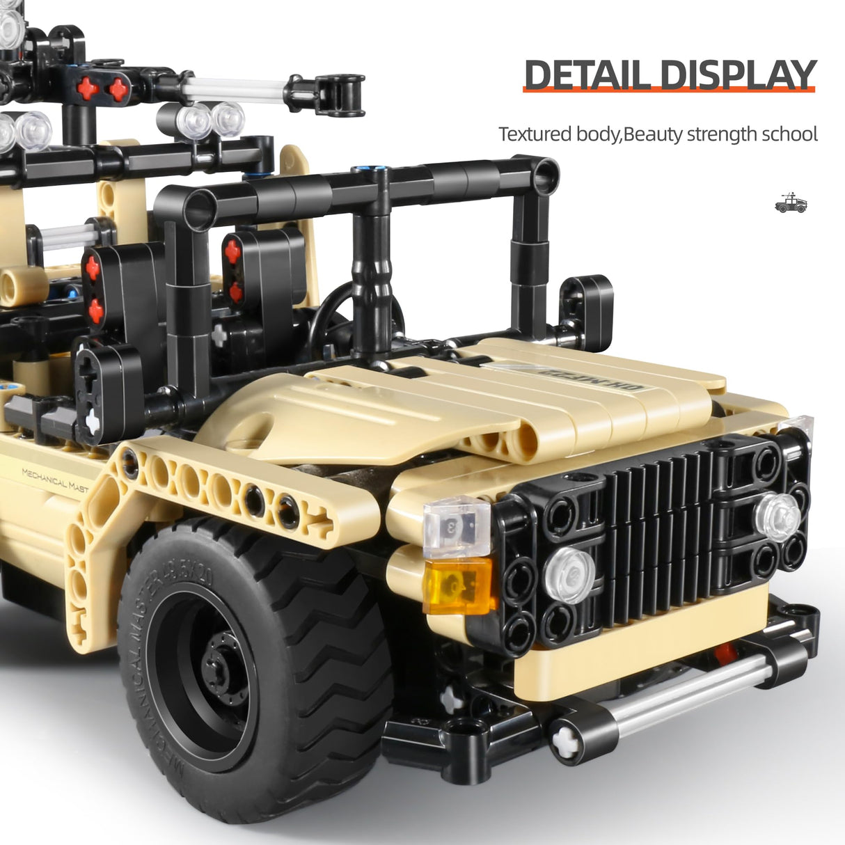 Dakott STEM Car Toy Building Toy Gift for Age 6+, Remote Control 2in1 Armed Off-Roader Building Block Take Apart Toy, 370 Pcs DIY Building Kit, Learning Engineering Construction R/C Toys DAKOTT