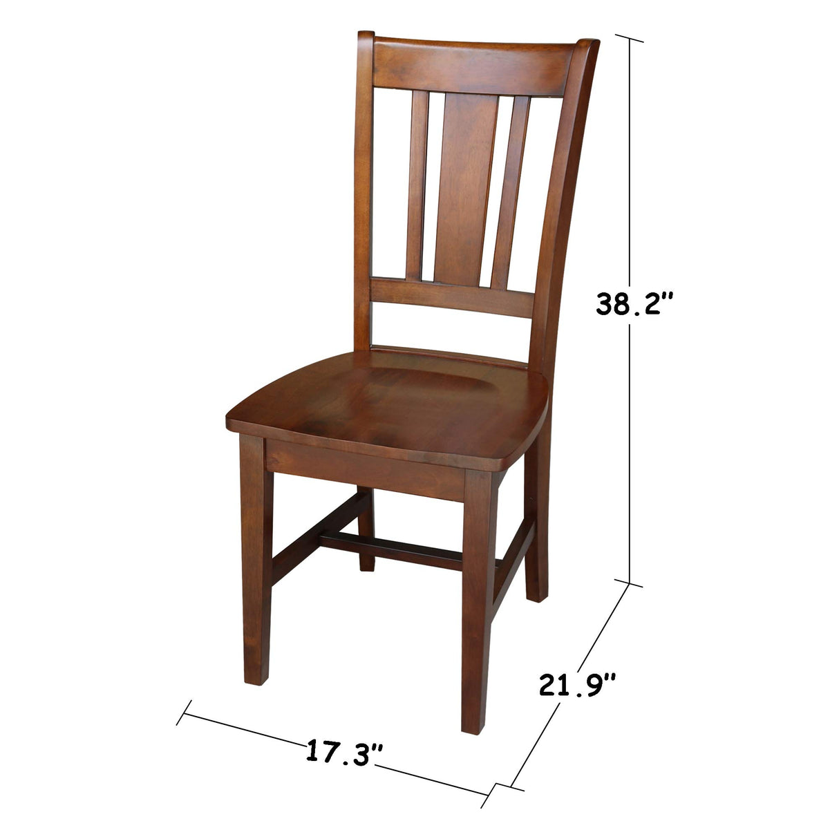 IC International Concepts Drawer-Basic Size Desk and Chair, Espresso IC International Concepts