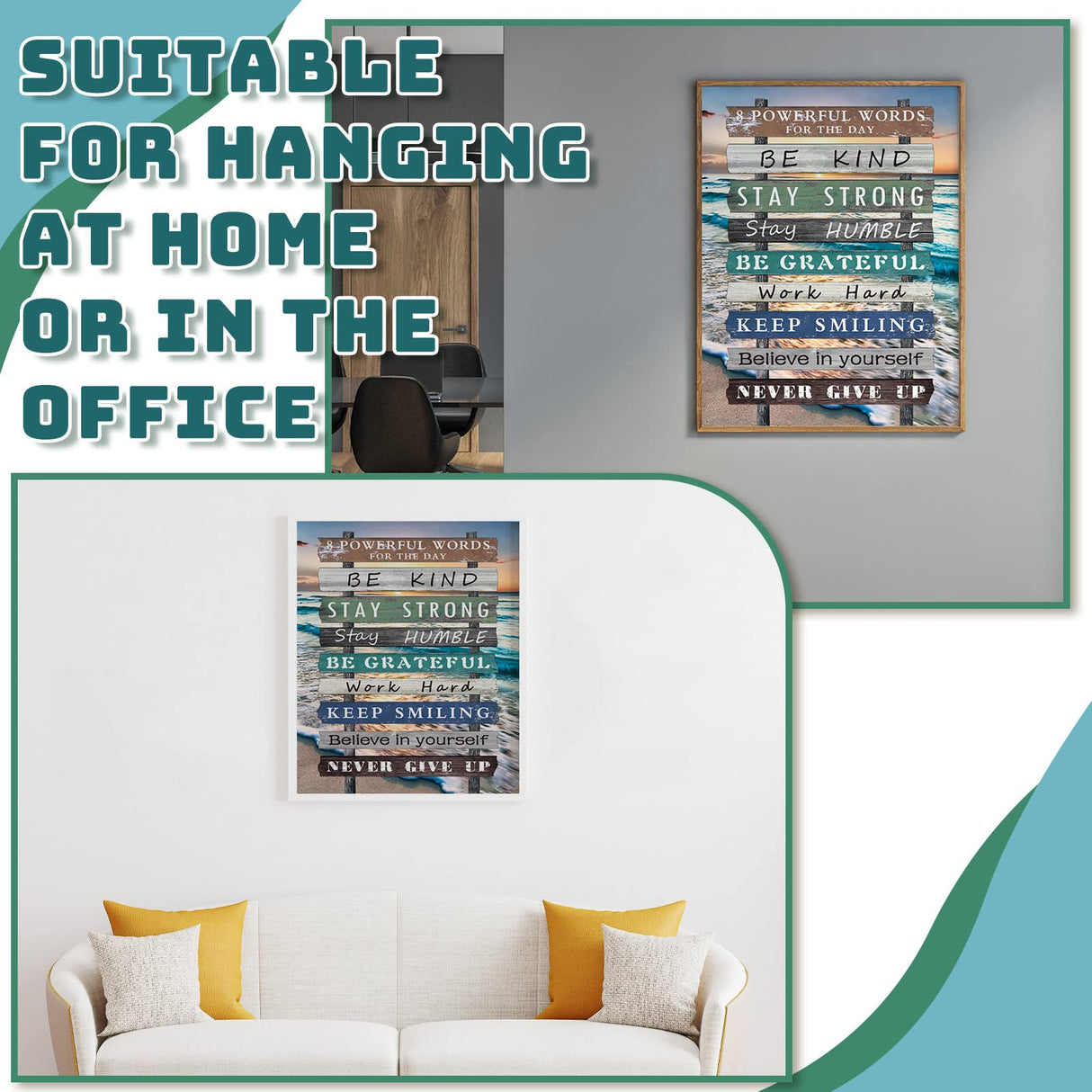 Minatee Diamond Painting Kits Adults Positive Saying 5D DIY Diamond Art Kits Cheerful Art Painting Crafts for Adults Beginner Home Wall, 14 x 18 Inch Minatee