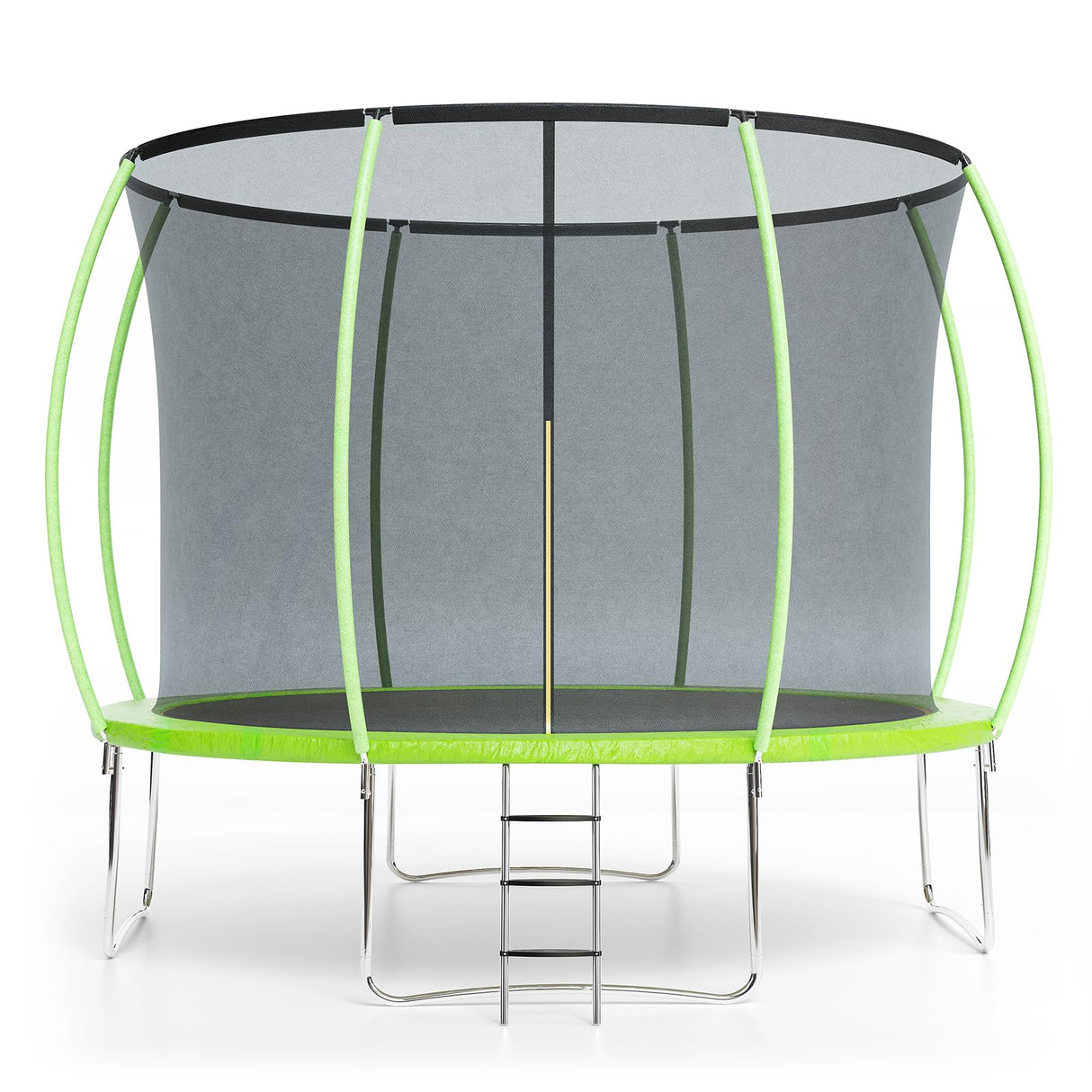 Garveetools Trampoline 10FT 12FT 14FT 16FT with Enclosure & Ladder, ASTM Approved Heavy-Duty Outdoor Recreational Trampoline for Kids Adults, 440LB Capacity (Green, 10FT) Garveetools