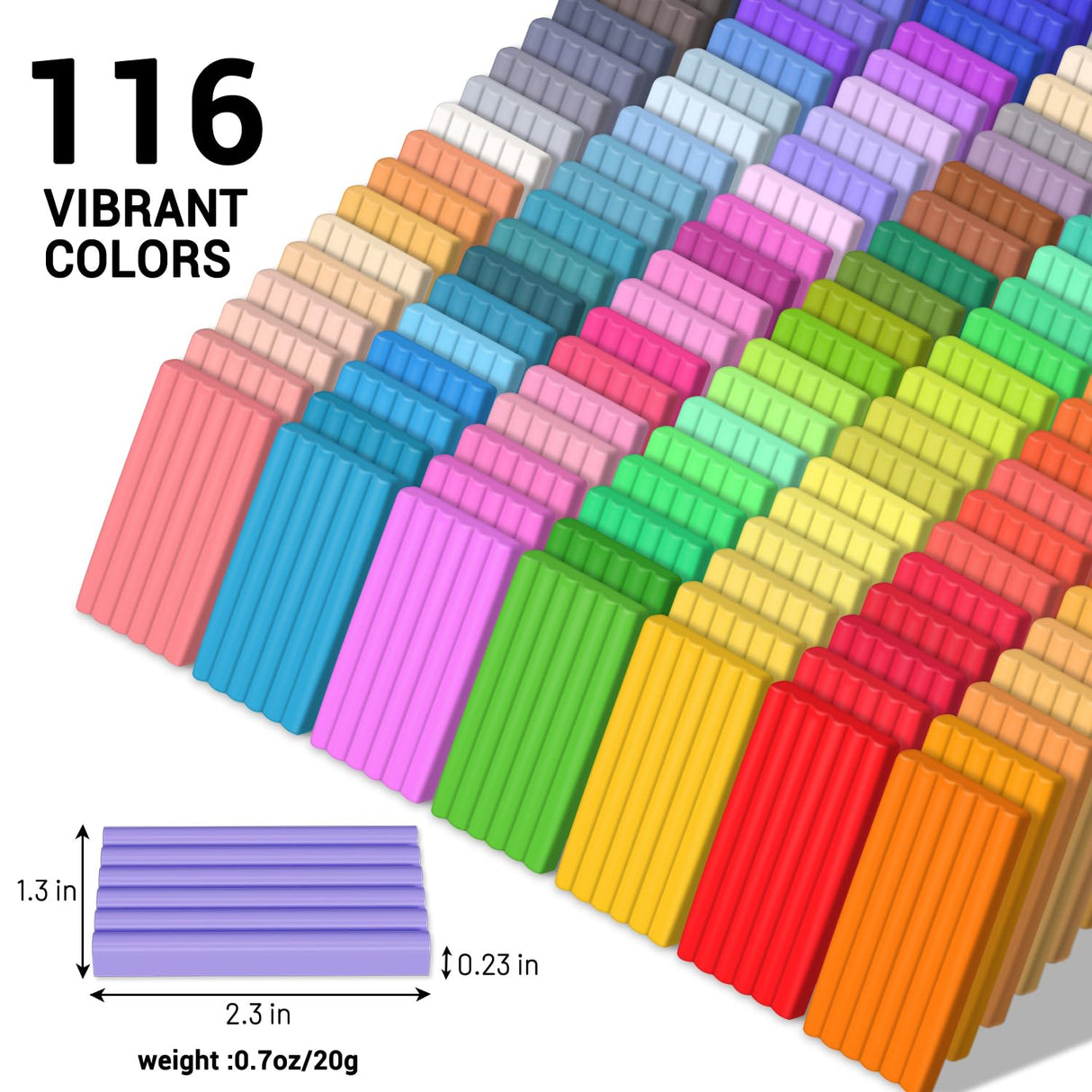 Artme Polymer Clay, 116 Colors Oven Bake Modeling Clay Starter Kits for Kids, Creative Polymer Clay Kit with Sculpting Tools and Jewelry Accessories, Non-Toxic, Ideal DIY Gifts for Adults and Teens ARTME