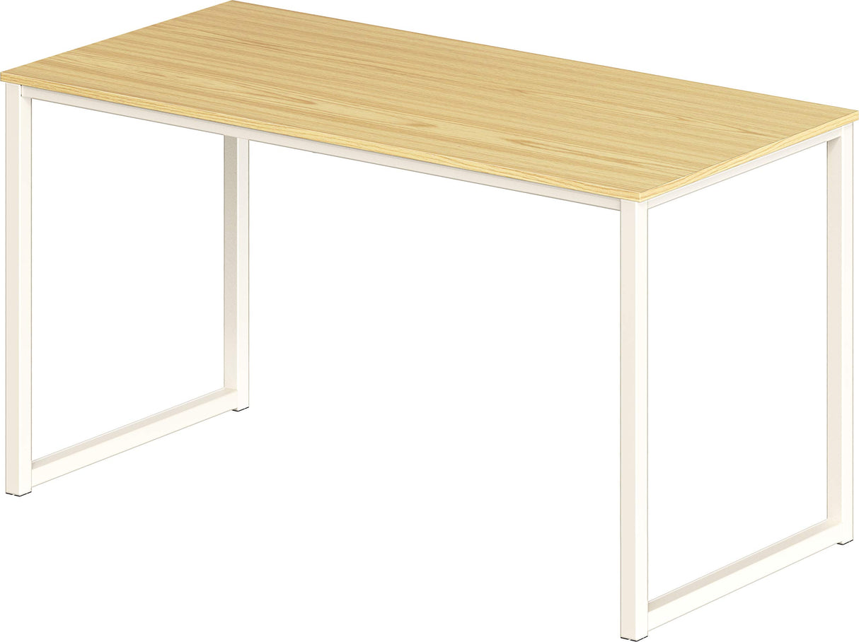 SHW Home Office 48-Inch Computer Desk, White/Oak SHW