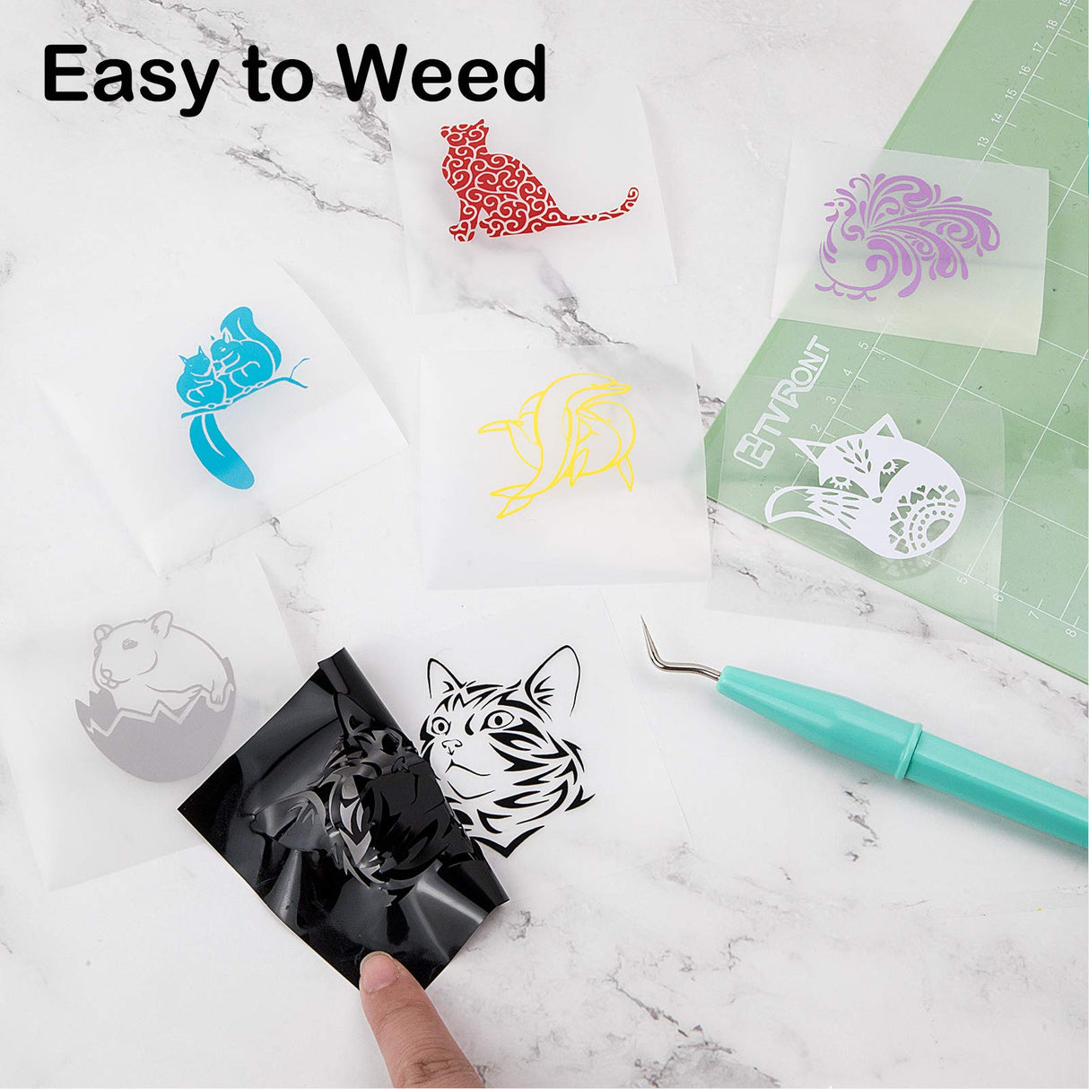 HTVRONT White Permanent Vinyl, White Vinyl for Cricut - 12" x 14 FT White Adhesive Vinyl Roll for Cricut, Silhouette, Cameo Cutters, Signs, Scrapbooking, Craft, Die Cutters (Glossy White) HTVRONT