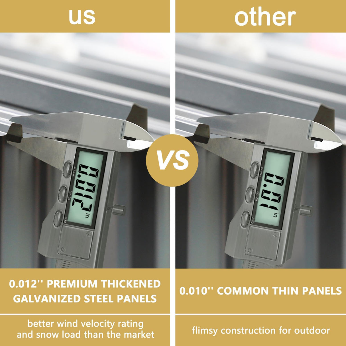 MUPATER 4x8 FT Outdoor Storage Shed with Lockable Door, Metal Lean to Shed Garden Tool Storage Shed House, Storage Shed Kit for Patio, Backyard, Lawn, Grey MUPATER