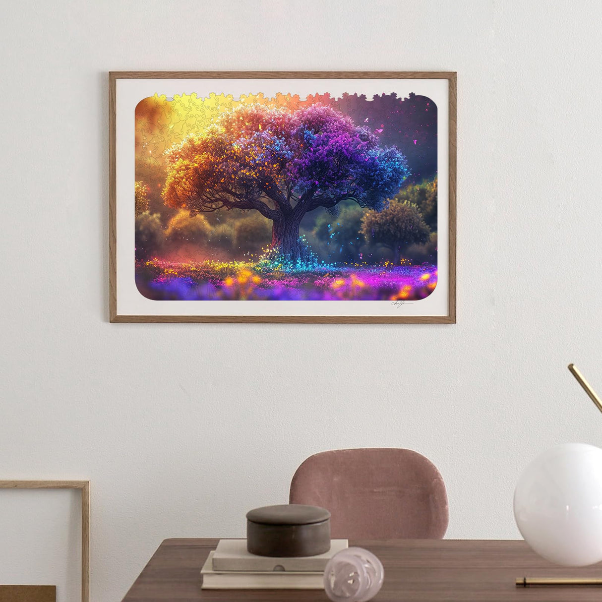 Wooden Puzzles for Adults,Tree of Life Wooden Jigsaw Puzzles 200pcs,8.3x12in,Medium,Unique Shape Adult Puzzles,Irregular Wood Puzzles Creative for Adults and Kids Family Game Qiuenisray