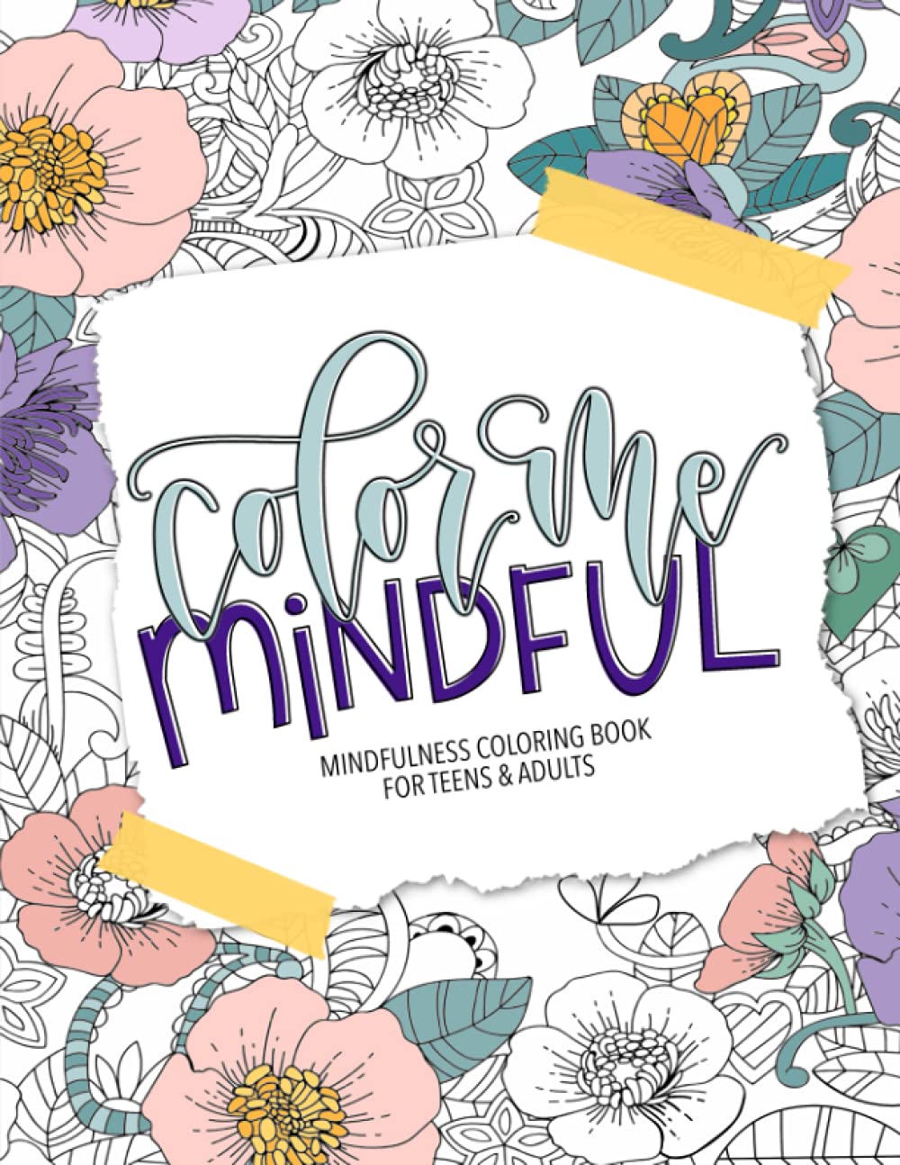 Mindfulness Coloring Book for Teens & Adults WoodArtSupply