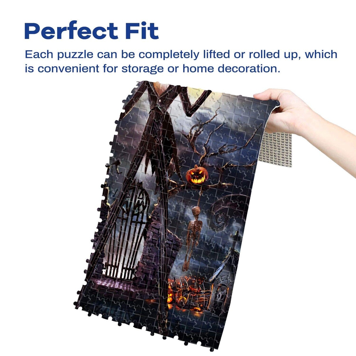 Jigsaw Puzzle 1000 Piece Wooden Puzzle Halloween Picture Family Decorations, Unique Birthday Present Suitable for Teenagers and Adults najiaxiaowu