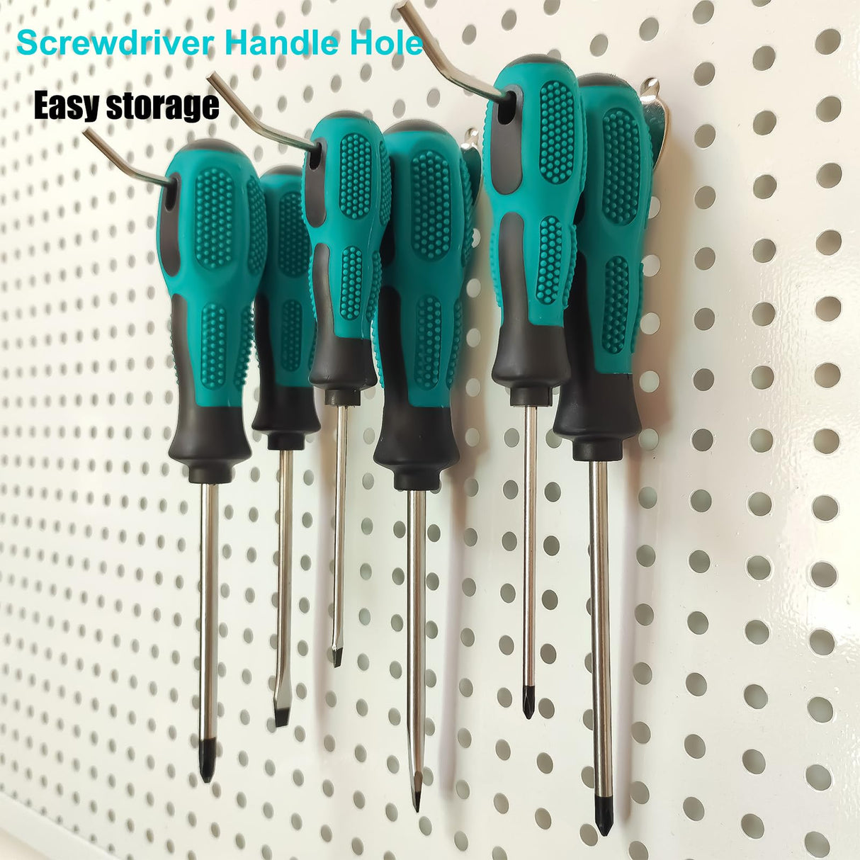 Tcwous Magnetic Screwdriver Set, 6-Piece Screw Driver Kit with 3 Phillips and 3 Flat, Professional Non-Slip Cushion Grip Nut Driver Repair Tool Set. Stocking Stuffers for Men Gifts Tcwous