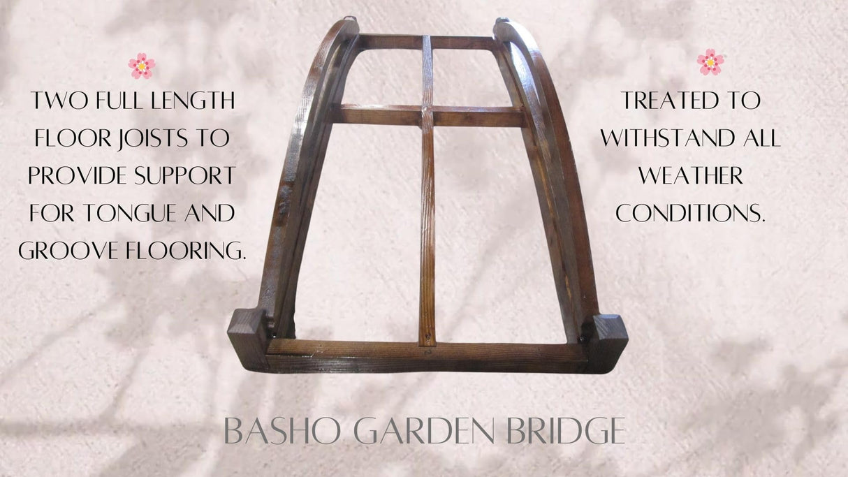 SamsGazebos Basho Garden Bridge 6 ft SamsGazebos