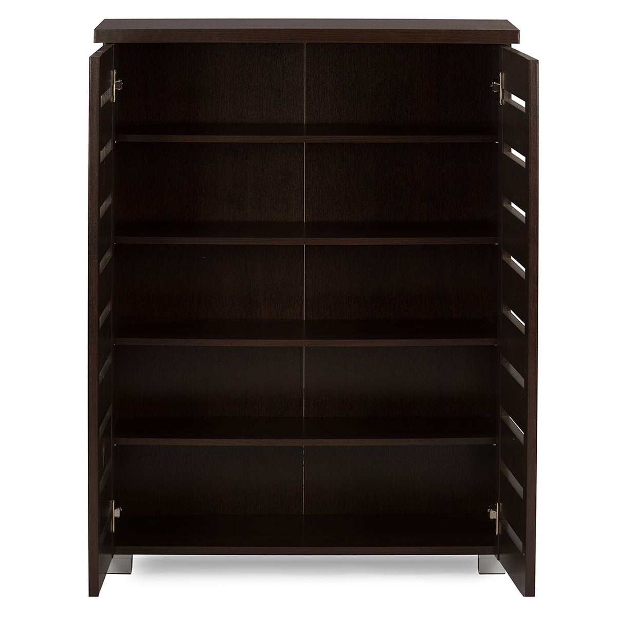 Wholesale Interiors Baxton Studio Adalwin Modern and Contemporary 2-Door Dark Brown Wooden Entryway Shoes Storage Cabinet, SC863522-Wenge Baxton Studio
