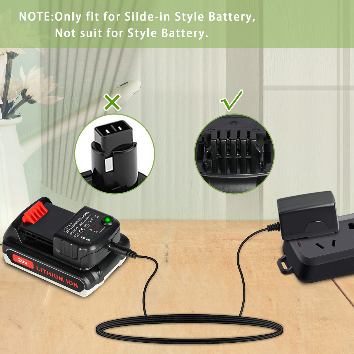 JYJZPB 20V MAX Lithium Battery Charger Compatible for Black & Decker 20V Lithium Battery LBXR20 LBX20 LB20 LBXR20-OPE LBX 4020 LB2X4020 LBXR2020-OPE, LCS1620 Lithium Battery Charger JYJZPB