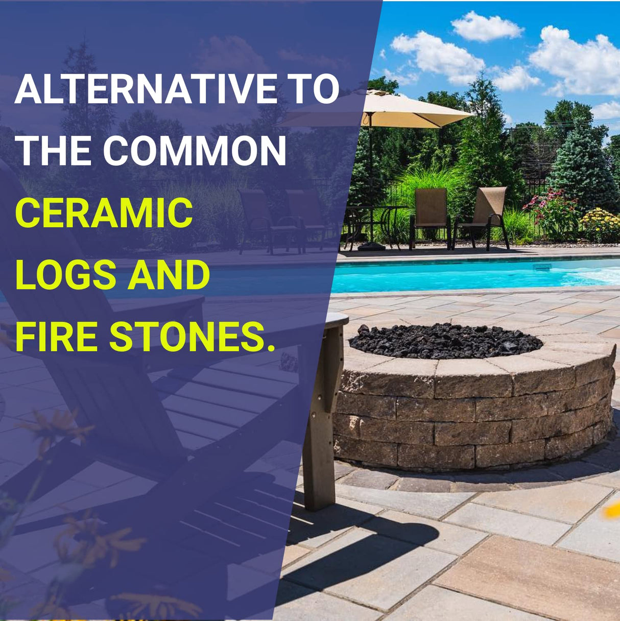 American Fireglass Medium Lava Rock, 1/2" - 1" | Use in Fireplace, Fire Pit or Bowl | Outdoor & Indoor Volcanic Rock for Natural Gas or Propane Fires | Decorative Landscaping | 10 lb Bag American Fireglass