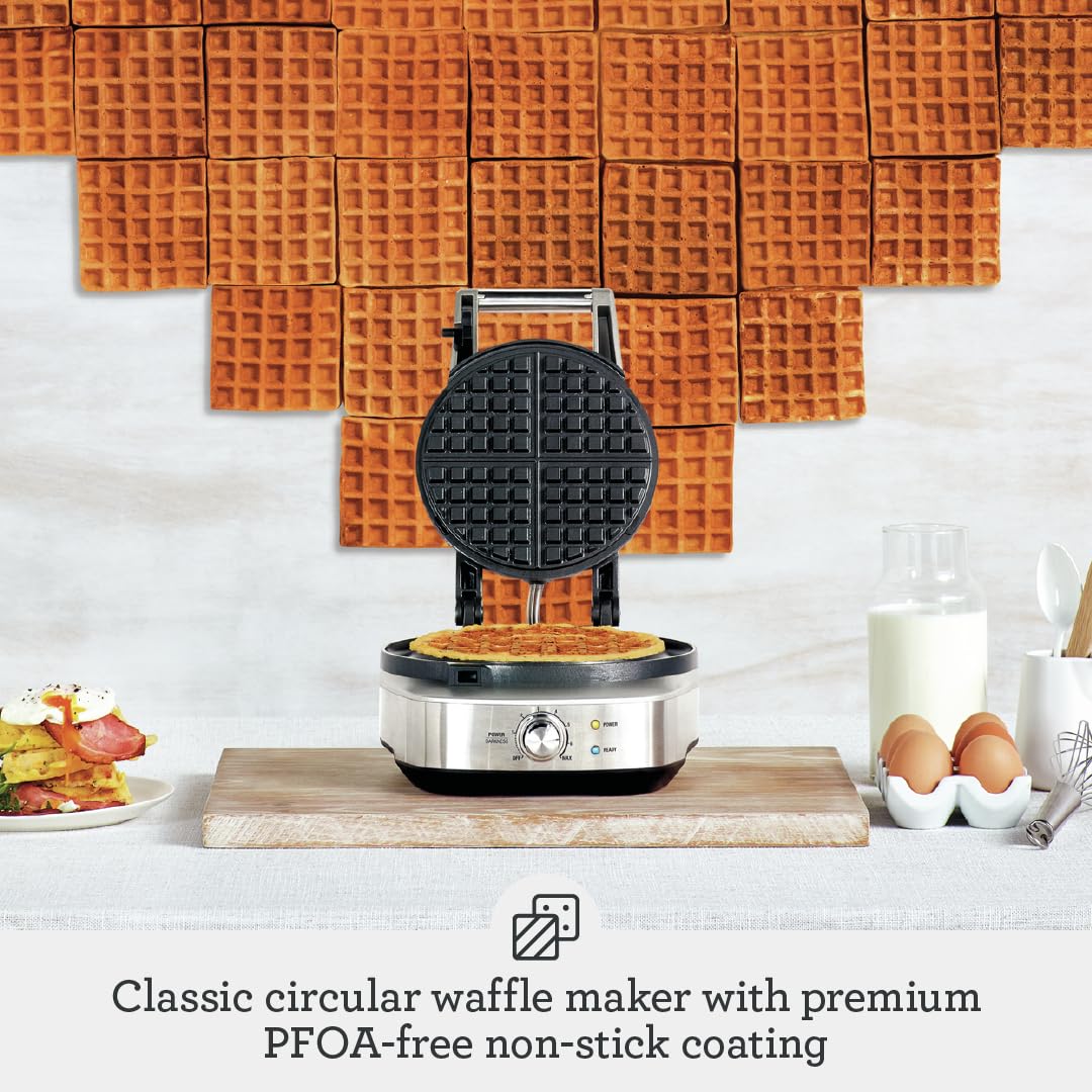 Breville BWM520XL Waffle Iron, 2.3, Silver Breville
