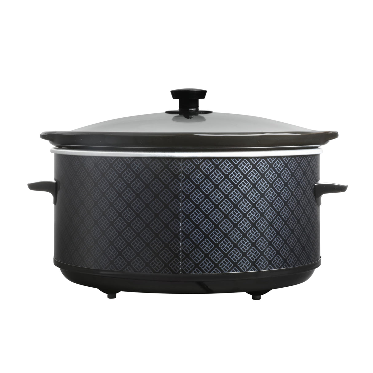 West Bend Slow Cooker 6-Quart Manual Crockery Style with Dishwasher Safe Oval Ceramic Crockpot and Glass Lid Two Temperature Settings Plus Keep Warm, 330-Watts, Black West Bend