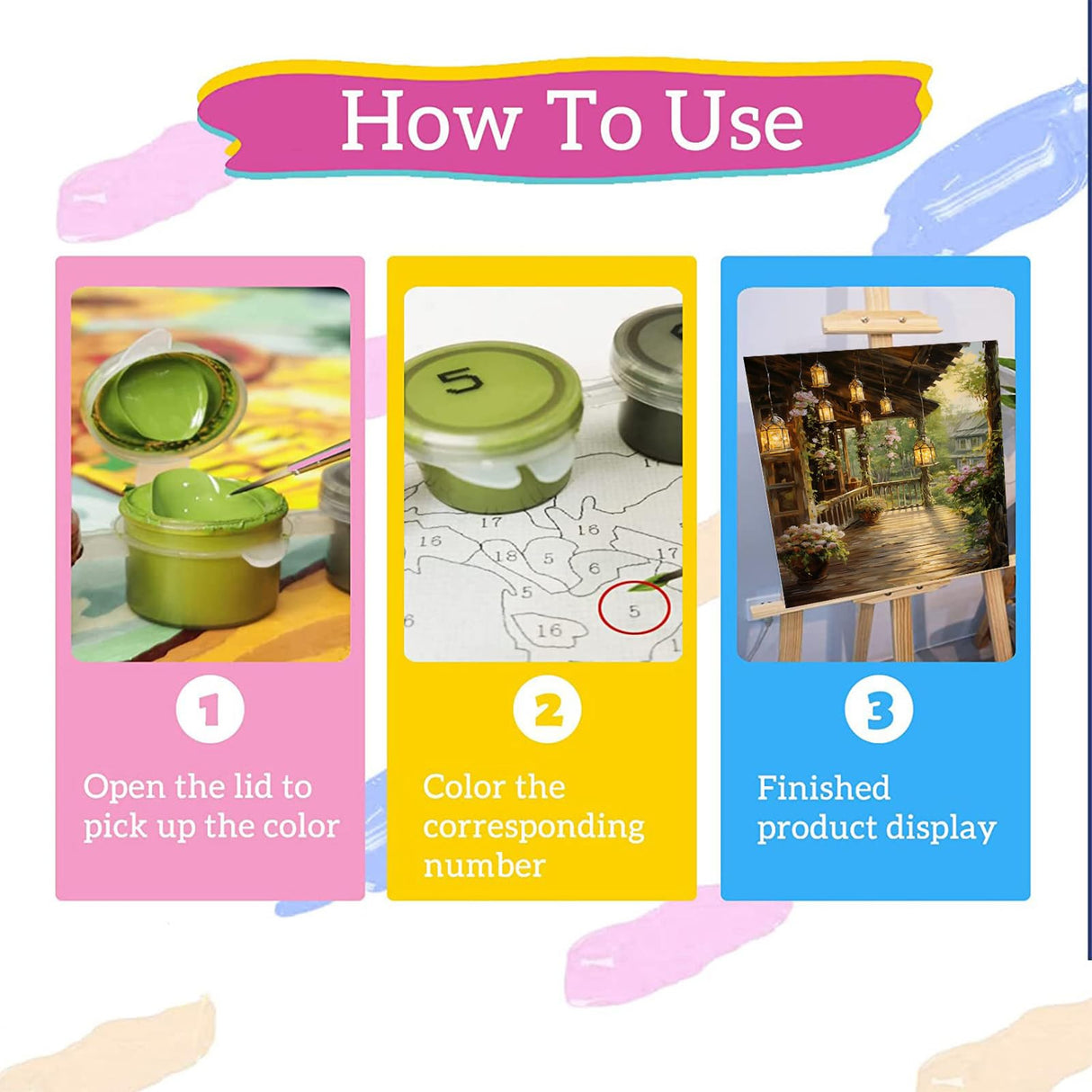 xackcme Landscape Paint by Numbers for Adults - Scenery Paint by Number on Canvas Without Frame, DIY Oil Painting for Gift Home Wall Decor (16x20 inch) xackcme