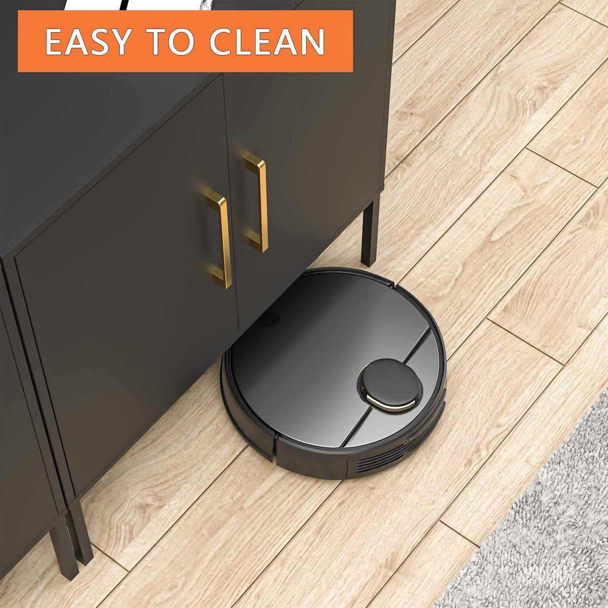 LYNSOM TV Stand for 85 Inch TV, Media Entertainment Center Console Table, 3 Cabinets, TV Console Table with Storage Cabinet for Bedroom, Living Room, Entertainment Room (Black) LYNSOM