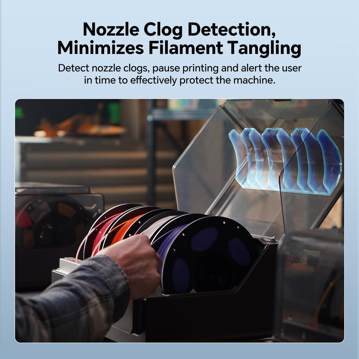 Anycubic ACE Pro for Anycubic Kobra S1 3D Printer, Nozzle Clog Detection, Automatic Filament Backup, Filament Humidity Preset, Drying While 3D Printing, Dual PTC Heating and 360℃ Hot Air System ANYCUBIC