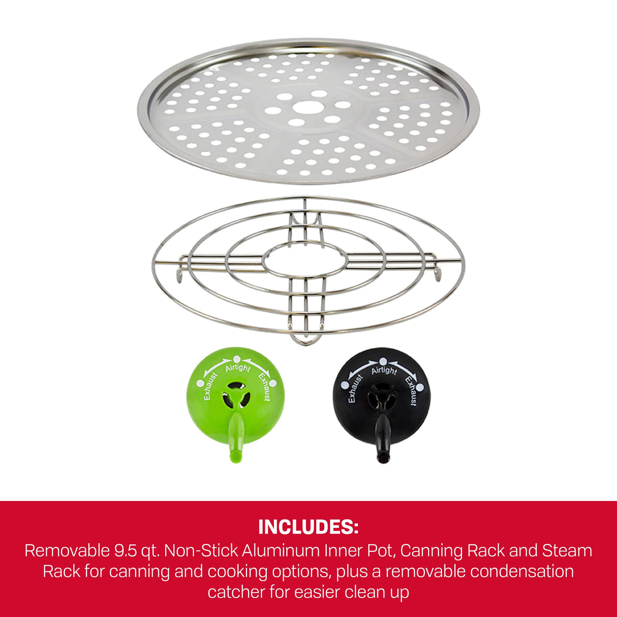 NESCO NPC-9 Smart Electric Pressure Cooker and Canner, 9.5 Quart, Stainless Steel Nesco