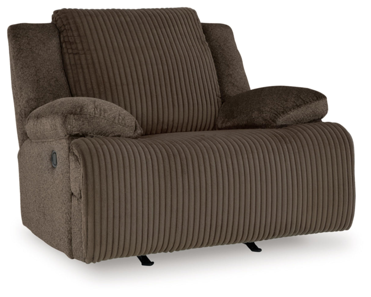 Signature Design by Ashley Top Tier Contemporary Manual Rocker Recliner, Dark Brown Signature Design by Ashley