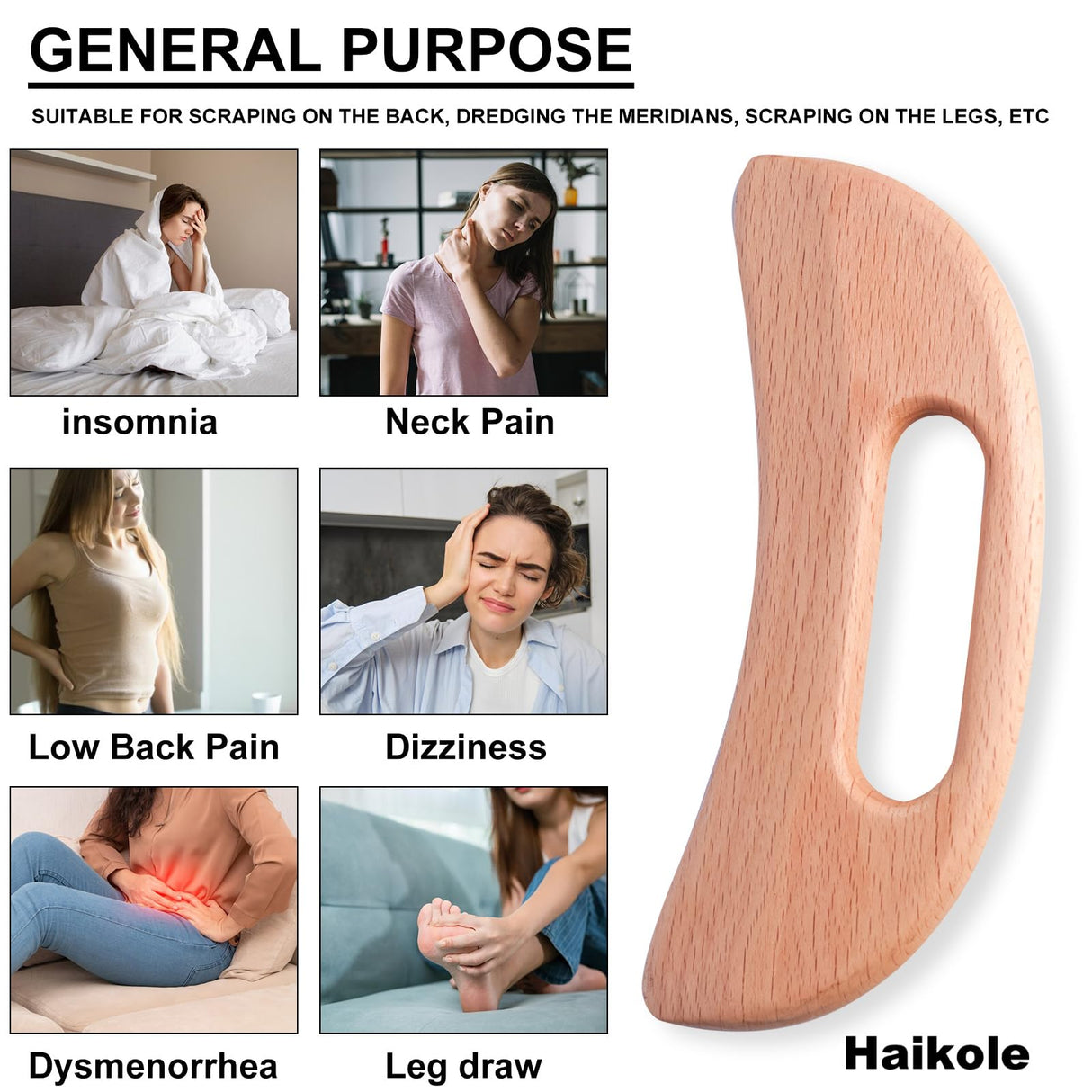 enttgo Body Gua Sha Tool Wooden Lymphatic Drainage Tool,Guasha Massage Tools for Anti Cellulite and Relieve Muscle Fatigue,Wood Therapy Massage Tools for Neck Back Face Leg Facial (A-Wood1) enttgo