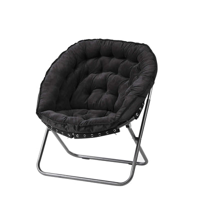 DormCo Papasan Moon Chair - Black