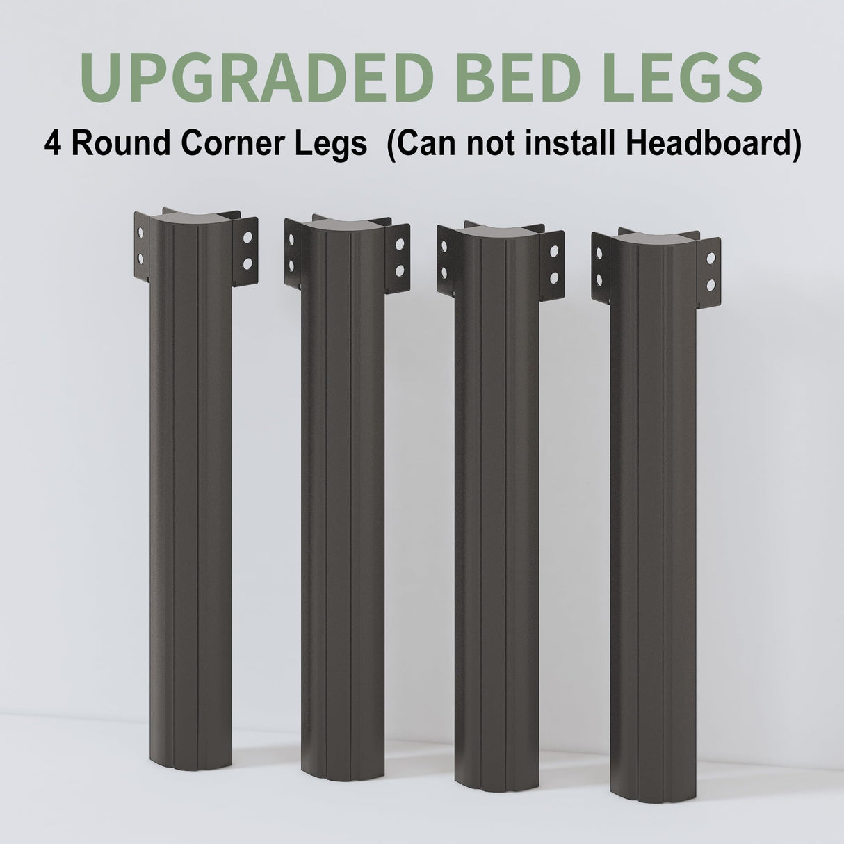 Lutown-Teen 10 Inch Queen Bed Frame with Rounded Corner Legs, 2000 LBS Heavy Duty Metal Queen Platform Bed Frame with Steel Slats Support, No Box Spring Needed, Noise Free, Easy Assembly Lutown-Teen