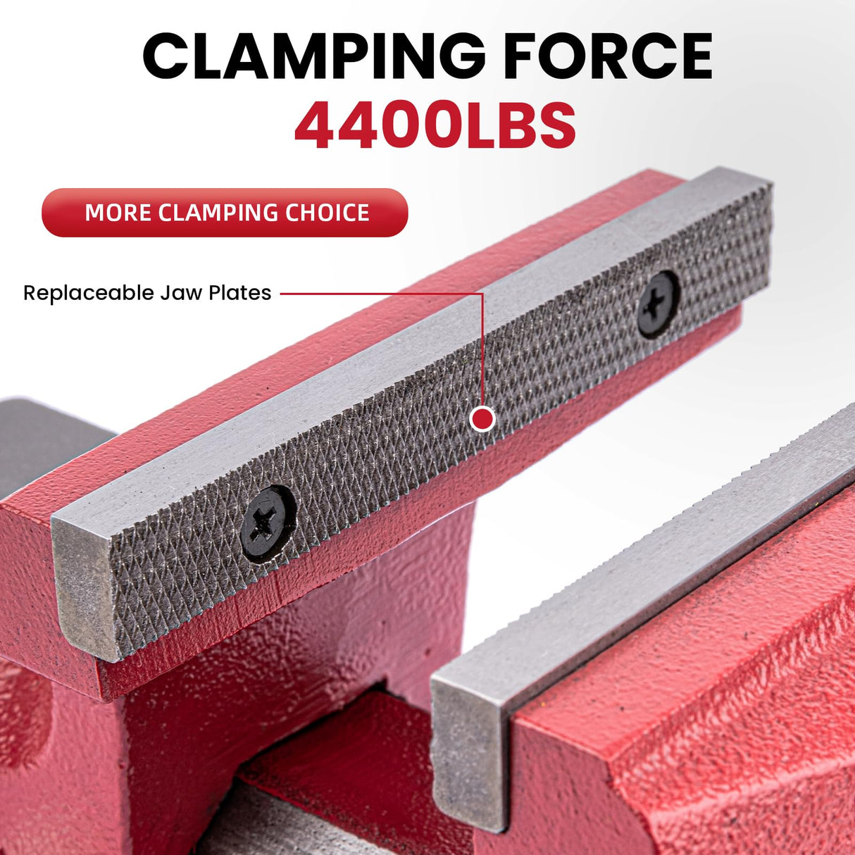 Forward 1304 4 Inch Home Vise Ductile Iron 4" Bench Vise Homeowner's Vice with Anvil and Swivel Base Forward