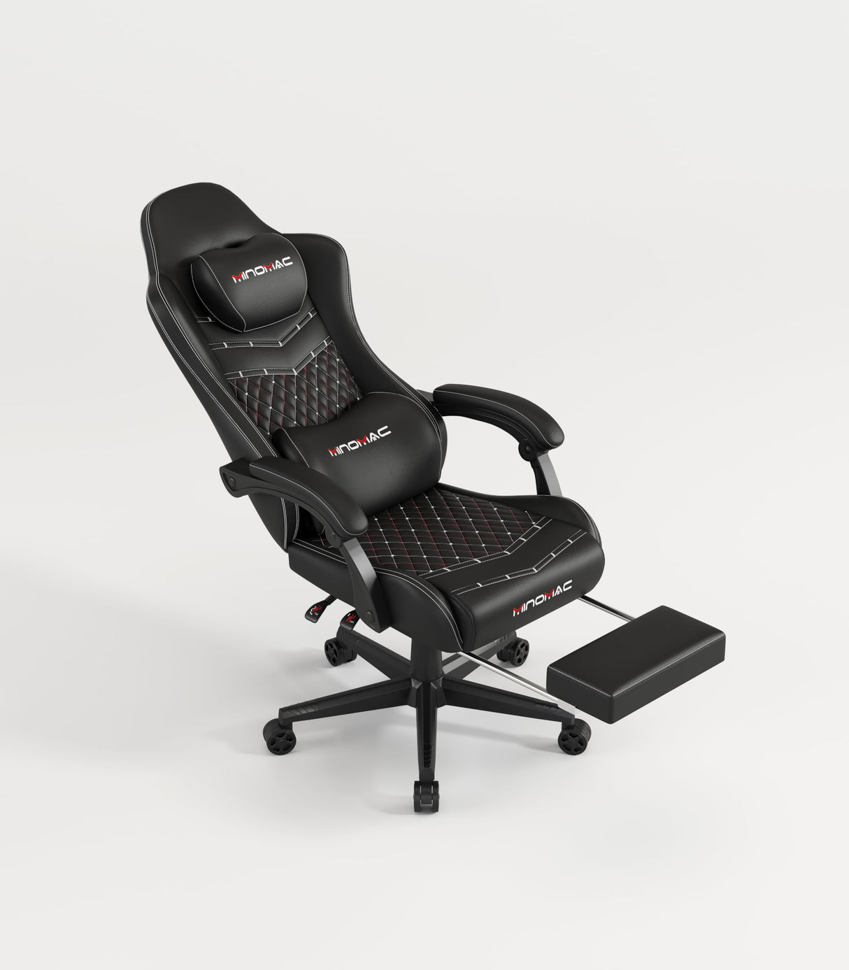 Gaming Chair, Computer Office Chair with Footrest, 155° Reclining Chair, Ergonomic High Back Computer Chair with Headrest and Lumbar Support for Adults and Kids(All Black) Gamtimer