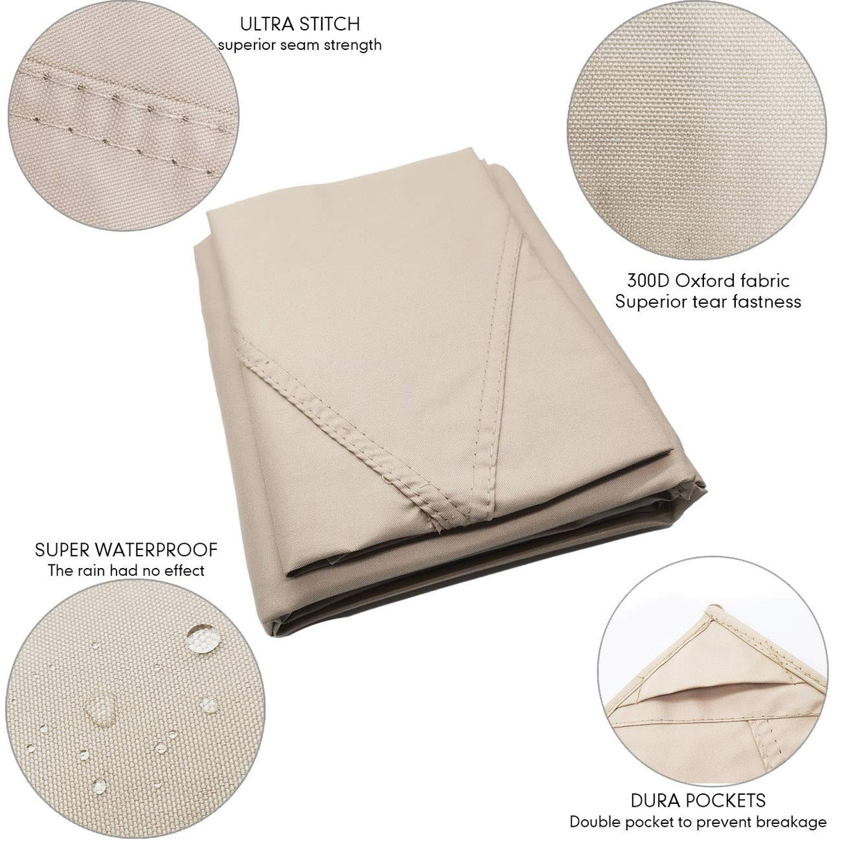 ONTHEWAY 5FT x 8FT Double Tiered Replacement Canopy Grill BBQ Gazebo Roof Top, for Gazebo Model L-GZ238PST-11 Only ontheway