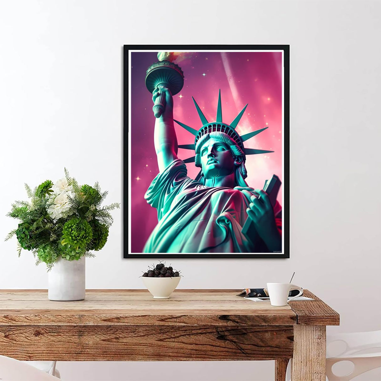 DIY 5D Diamond Painting Kits for Adults The Statue of Liberty Famous Places of The World Diamond Painting Diamond Art Kits Gem Art Kits for Gift Home Wall Decor 12x16 inch EATUKYIC