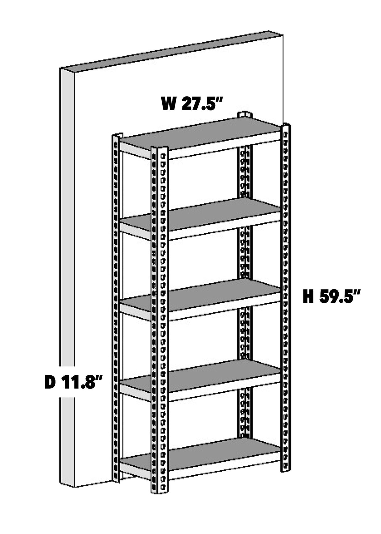 5 Tier Adjustable Steel Powder Coated Rack Storage Shelving with Engineered Wood Shelves. for Indoor Storage in garages, basements, Kitchens, etc. (Pink) 11.8" D x 27.5" W x 59.5" H Generic