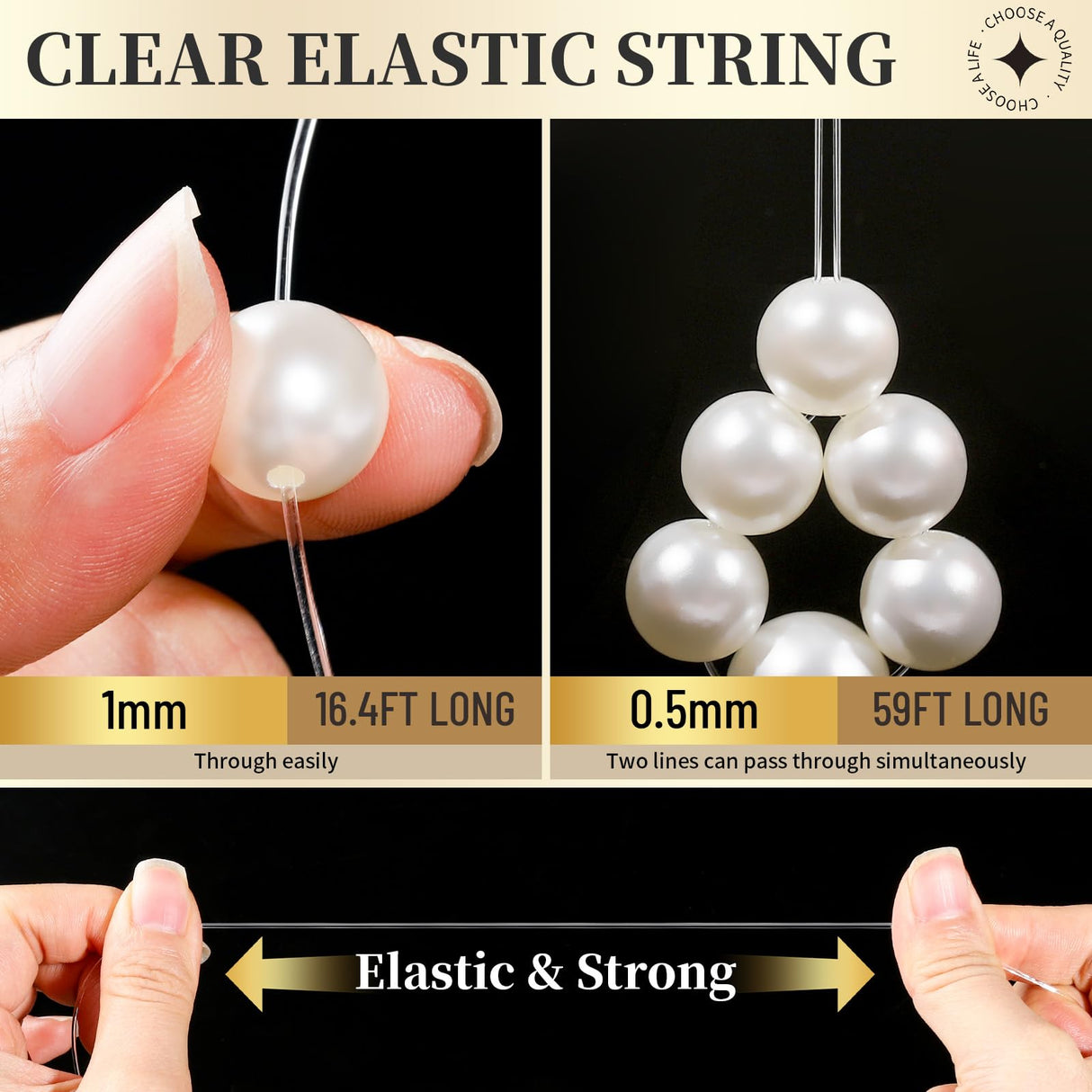 LEOBRO Pearl Beads for Bracelets, 720PCS Bracelet Making Kit for Adult, Friendship Bracelet Kits, Bracelet Bead Kits, Small Pearl Beads and Gold Beads Beading Kit for Bracelets, Jewelry Making Kit LEOBRO