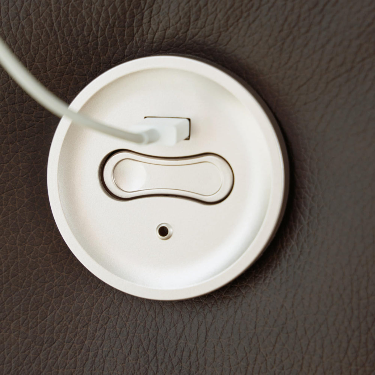 Signature Design by Ashley Leesworth Modern Leather Match Power Reclining Loveseat with USB Ports, Dark Brown Signature Design by Ashley