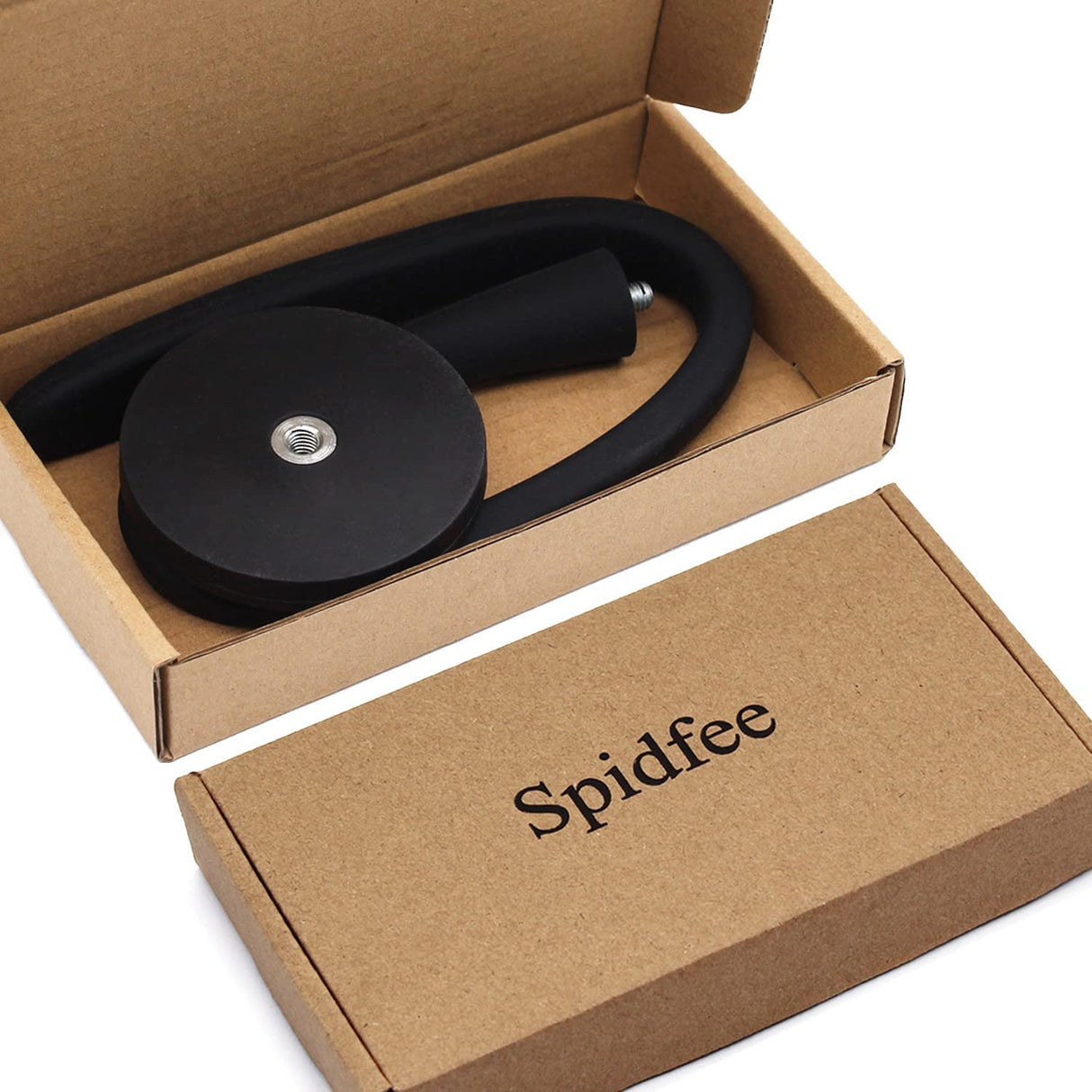 Spedtees Front Load Washer Door Prop, Magnetic Flexible Washer and Dryer Door Support Keep Washer Drying Door Open to Keep Dry (Black, Round) Spedtees