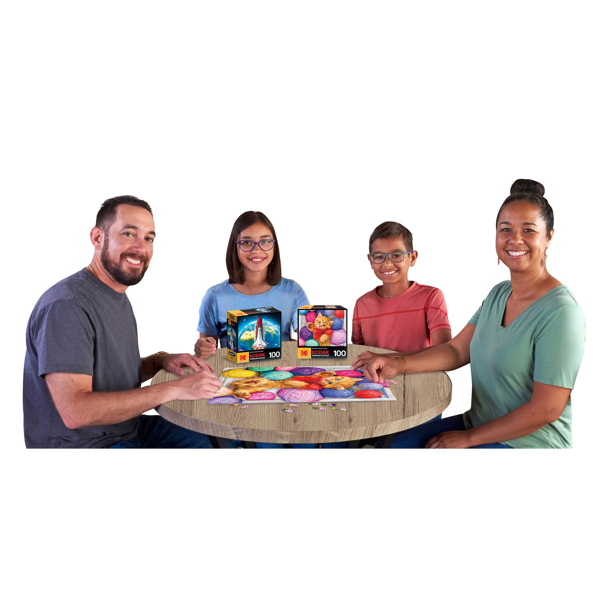 RoseArt - Kodak Premium - Cuddly Yarn Box - 100 Piece Jigsaw Puzzle for Kids and Adults RoseArt